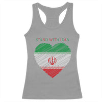 Stand With Iran Racerback Tank Top Anti War Political Protest Statement