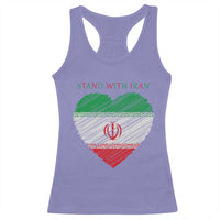 Stand With Iran Racerback Tank Top Anti War Political Protest Statement