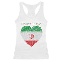 Stand With Iran Racerback Tank Top Anti War Political Protest Statement
