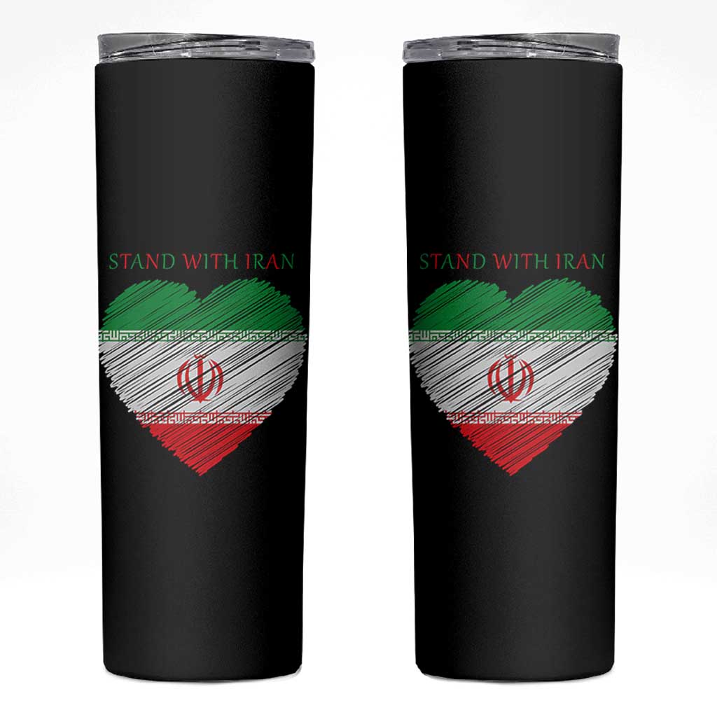 Stand With Iran Skinny Tumbler Anti War Political Protest Statement