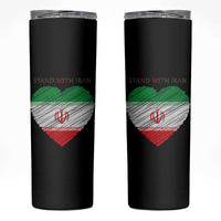 Stand With Iran Skinny Tumbler Anti War Political Protest Statement