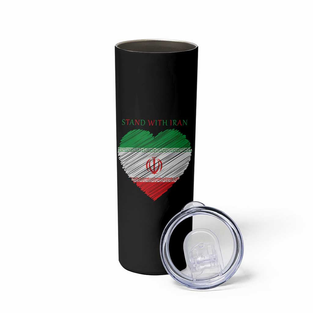 Stand With Iran Skinny Tumbler Anti War Political Protest Statement
