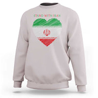 Stand With Iran Sweatshirt Anti War Political Protest Statement