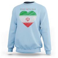 Stand With Iran Sweatshirt Anti War Political Protest Statement