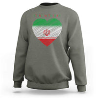 Stand With Iran Sweatshirt Anti War Political Protest Statement