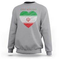 Stand With Iran Sweatshirt Anti War Political Protest Statement