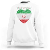 Stand With Iran Sweatshirt Anti War Political Protest Statement