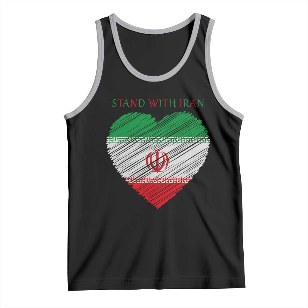 Stand With Iran Tank Top Anti War Political Protest Statement