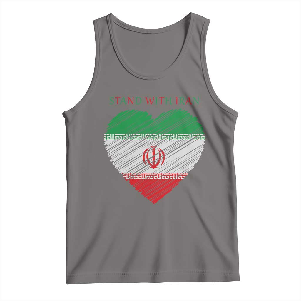 Stand With Iran Tank Top Anti War Political Protest Statement