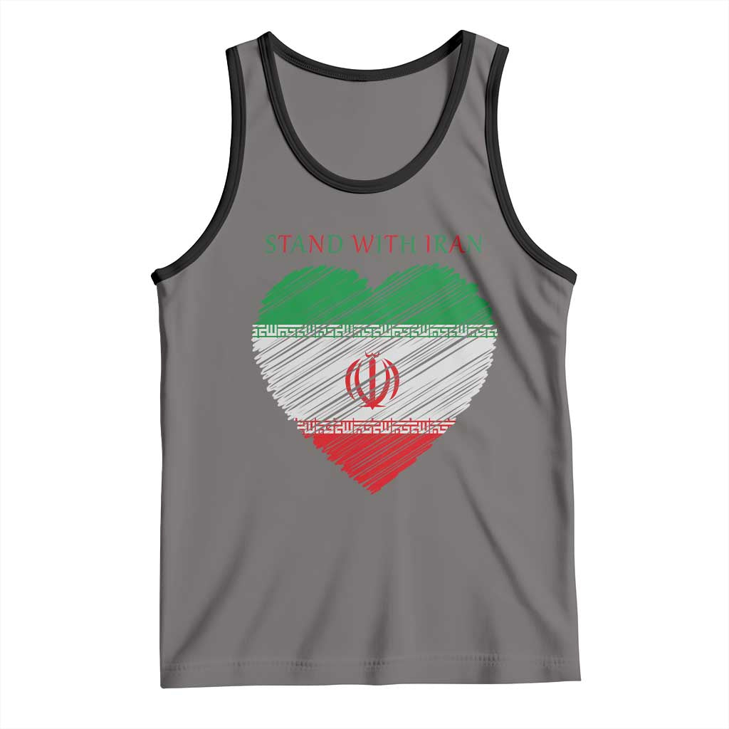 Stand With Iran Tank Top Anti War Political Protest Statement