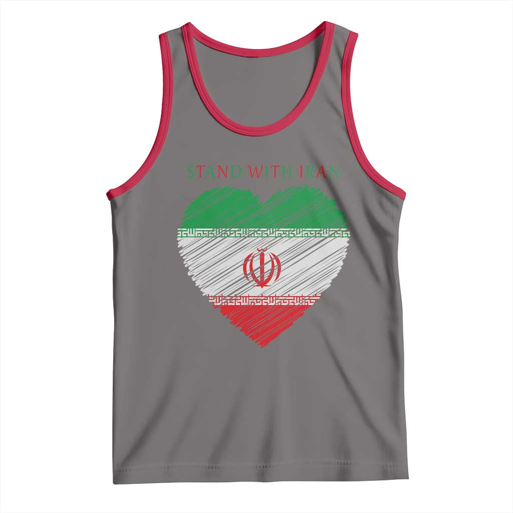 Stand With Iran Tank Top Anti War Political Protest Statement