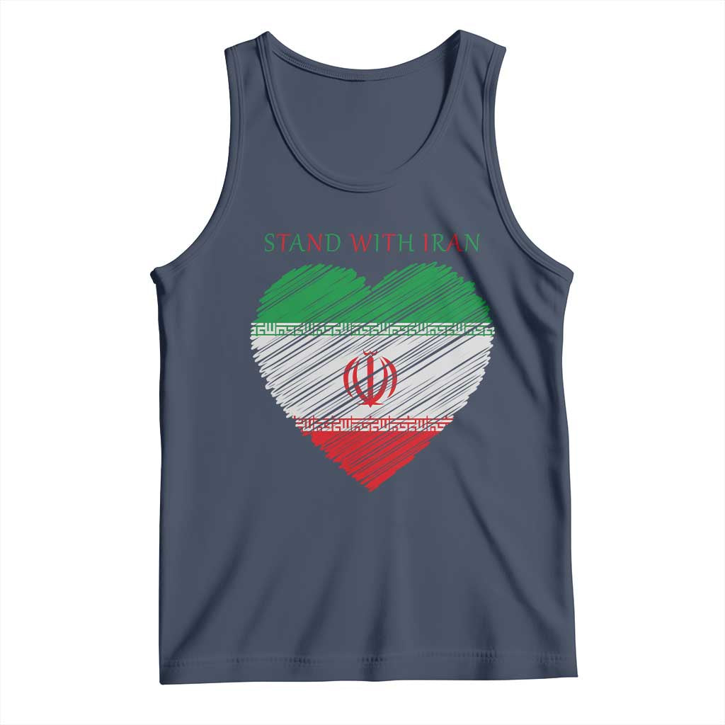 Stand With Iran Tank Top Anti War Political Protest Statement
