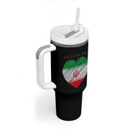 Stand With Iran Tumbler With Handle Anti War Political Protest Statement