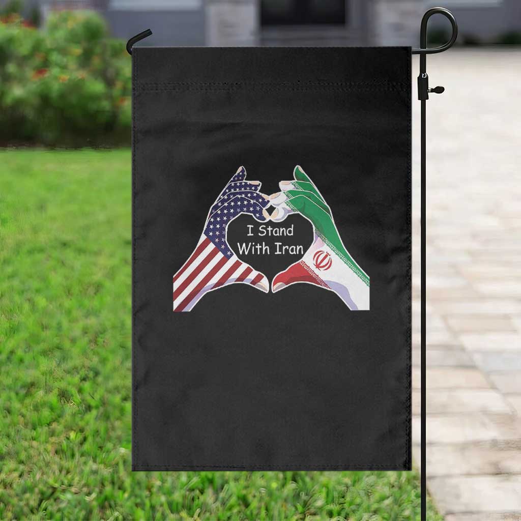 I Stand With Iran Garden Flag Support Iranian People For Peace