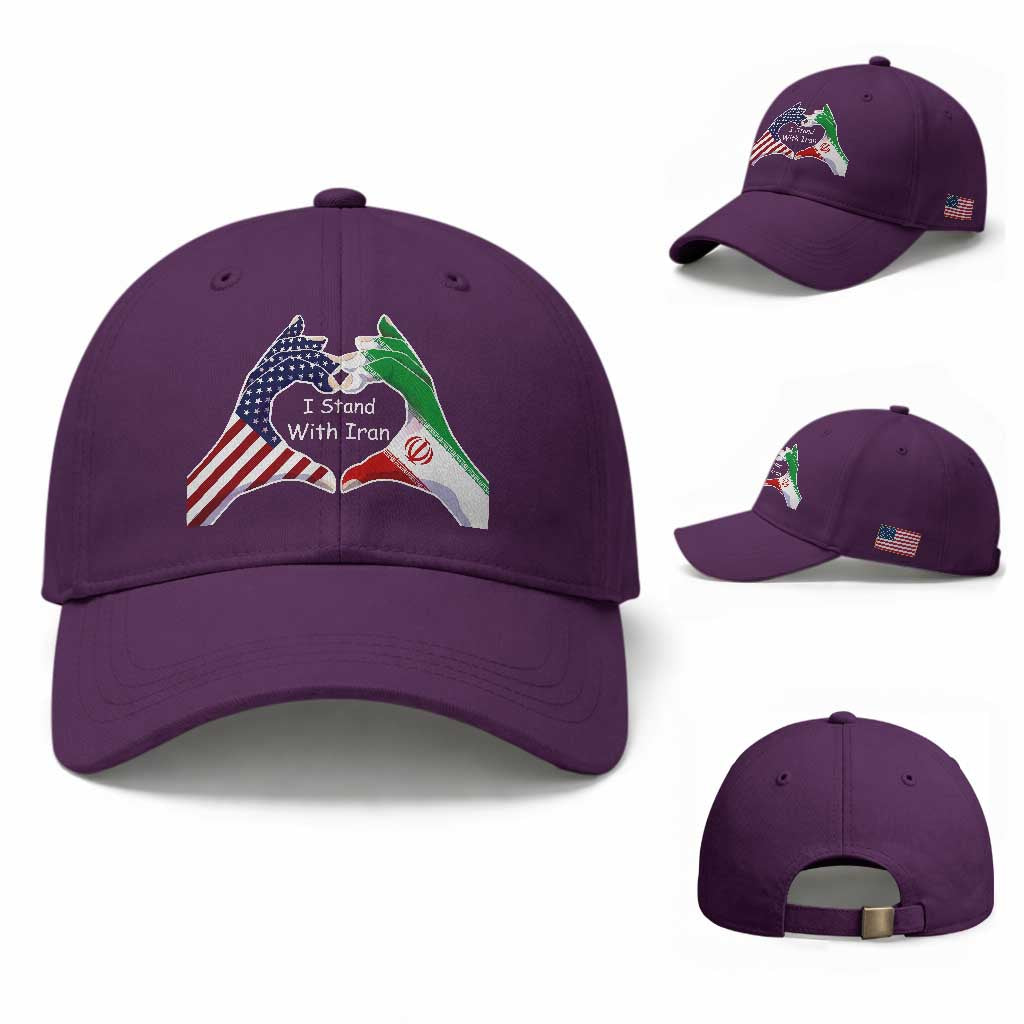 I Stand With Iran Baseball Cap Support Iranian People For Peace