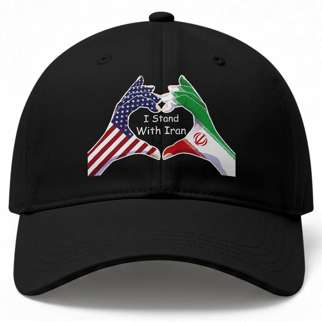I Stand With Iran Baseball Cap Support Iranian People For Peace