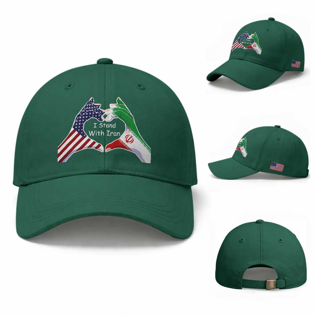 I Stand With Iran Baseball Cap Support Iranian People For Peace