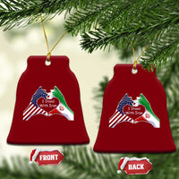 I Stand With Iran Ceramic Ornament Support Iranian People For Peace