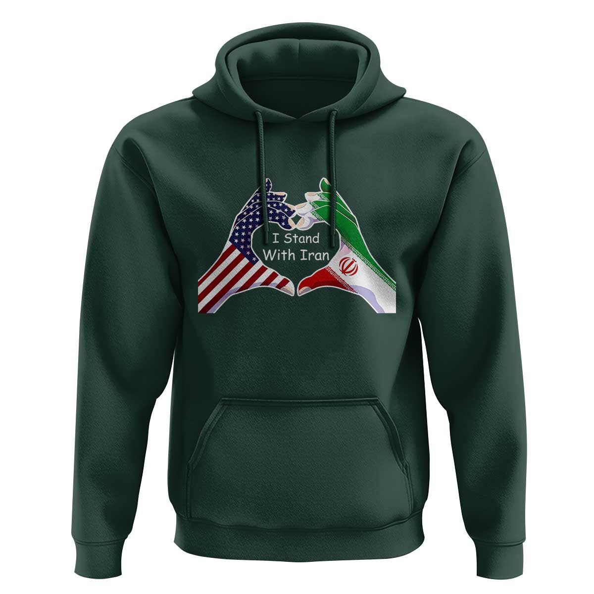I Stand With Iran Hoodie Support Iranian People For Peace