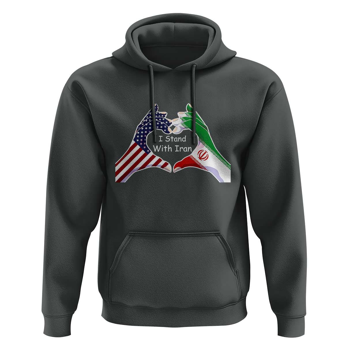 I Stand With Iran Hoodie Support Iranian People For Peace