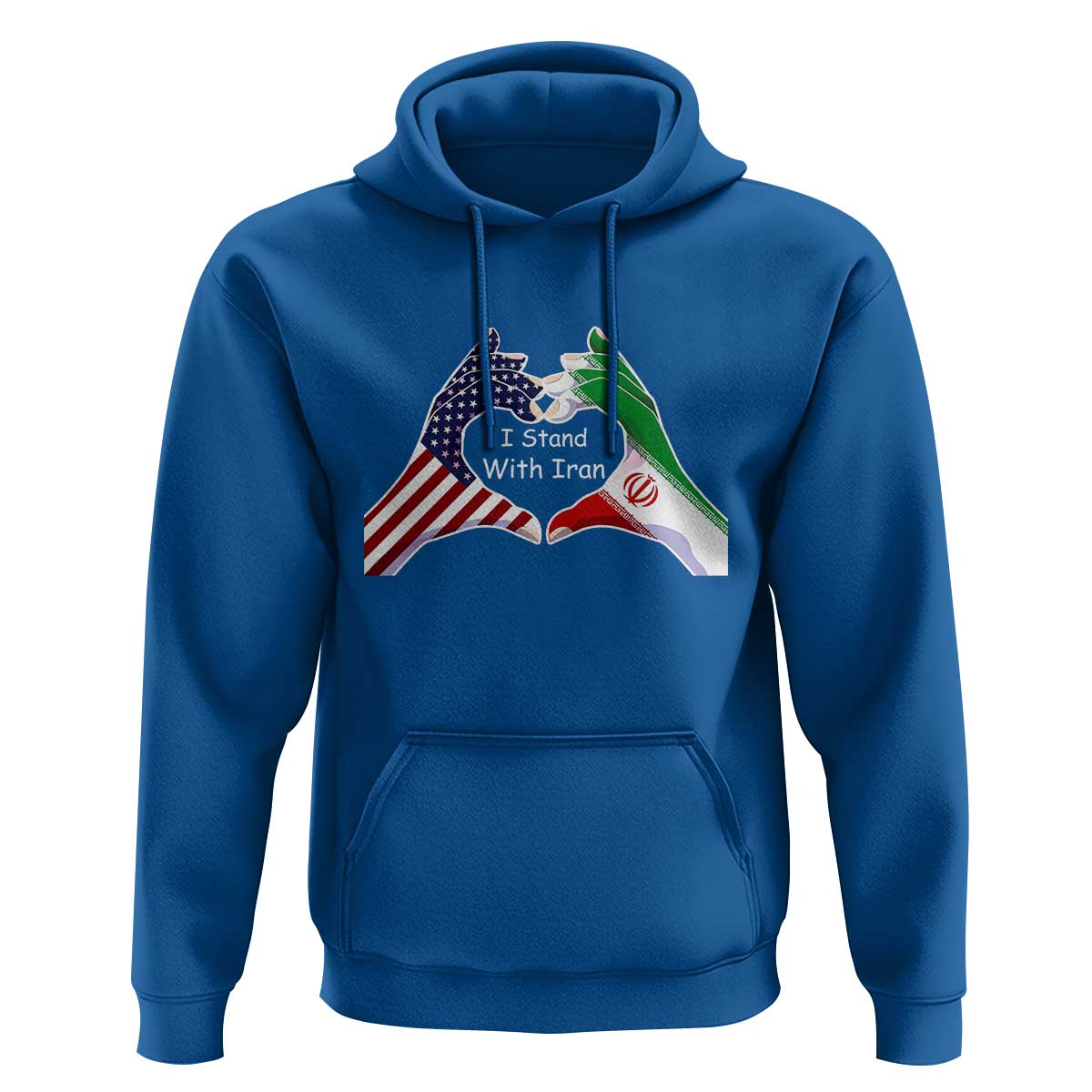 I Stand With Iran Hoodie Support Iranian People For Peace