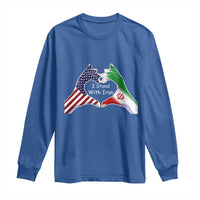I Stand With Iran Long Sleeve Shirt Support Iranian People For Peace