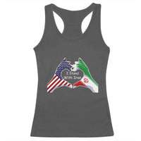 I Stand With Iran Racerback Tank Top Support Iranian People For Peace