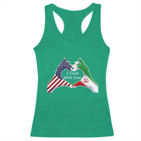 I Stand With Iran Racerback Tank Top Support Iranian People For Peace