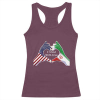 I Stand With Iran Racerback Tank Top Support Iranian People For Peace