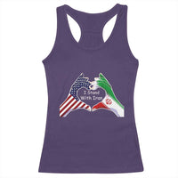 I Stand With Iran Racerback Tank Top Support Iranian People For Peace
