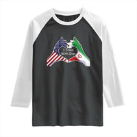 I Stand With Iran Raglan Shirt Support Iranian People For Peace