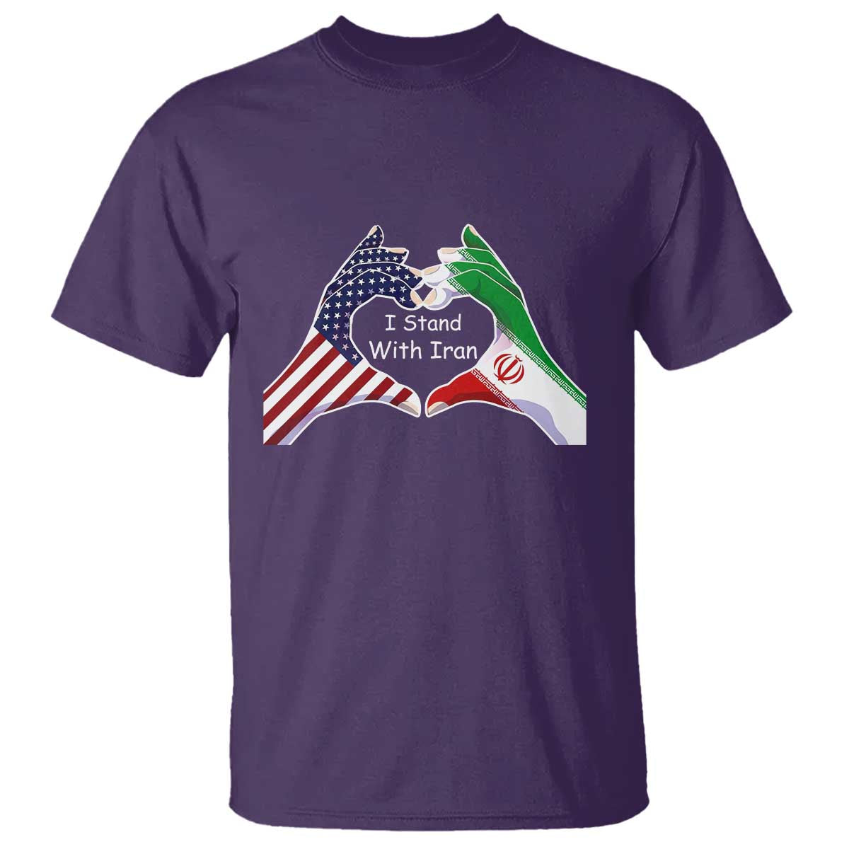I Stand With Iran T Shirt Support Iranian People For Peace