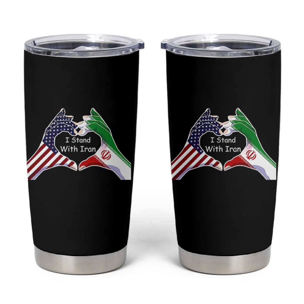 I Stand With Iran Tumbler Cup Support Iranian People For Peace