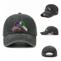 I Stand With Iran Washed Cotton Baseball Cap Support Iranian People For Peace