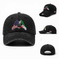 I Stand With Iran Washed Cotton Baseball Cap Support Iranian People For Peace