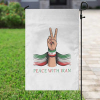 Peace With Iran Garden Flag Support Iranian People For Peace
