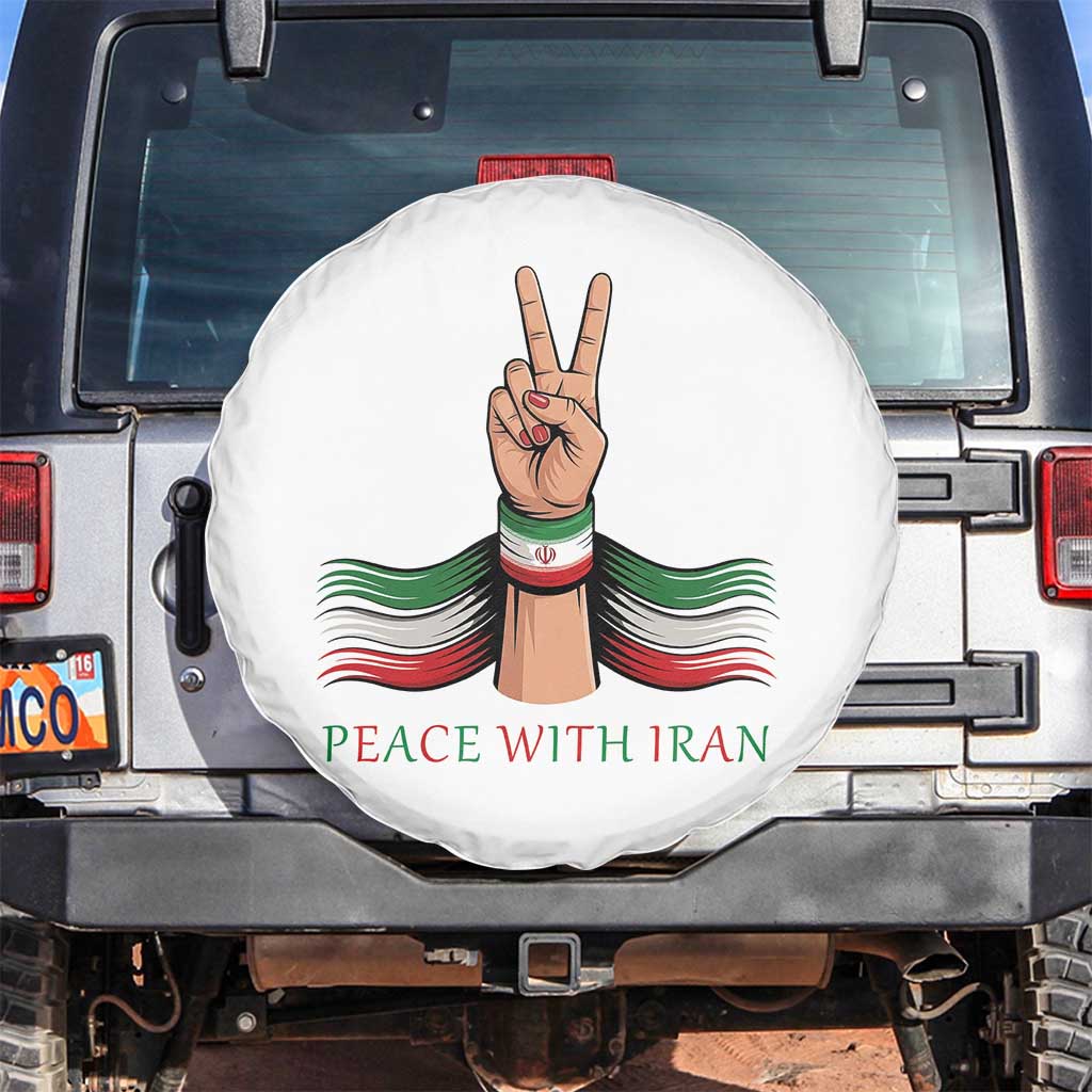 Peace With Iran Spare Tire Cover Support Iranian People For Peace