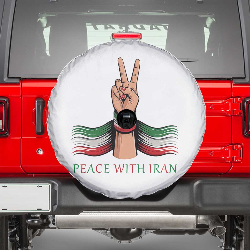 Peace With Iran Spare Tire Cover Support Iranian People For Peace