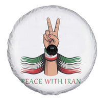 Peace With Iran Spare Tire Cover Support Iranian People For Peace