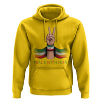 Peace With Iran Hoodie Support Iranian People For Peace