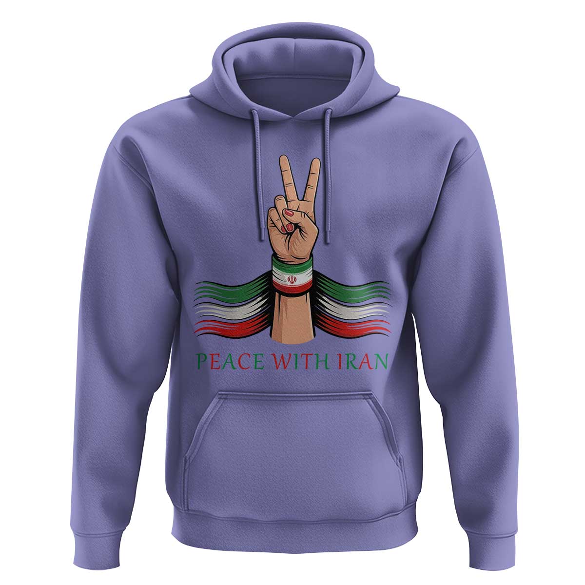 Peace With Iran Hoodie Support Iranian People For Peace