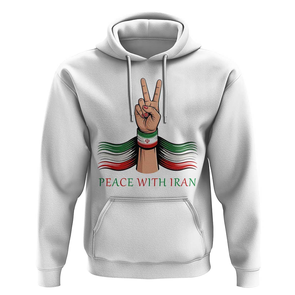 Peace With Iran Hoodie Support Iranian People For Peace