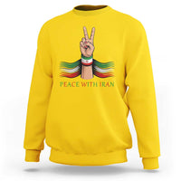 Peace With Iran Sweatshirt Support Iranian People For Peace