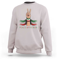 Peace With Iran Sweatshirt Support Iranian People For Peace