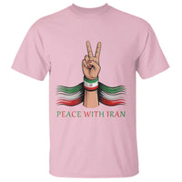Peace With Iran T Shirt Support Iranian People For Peace