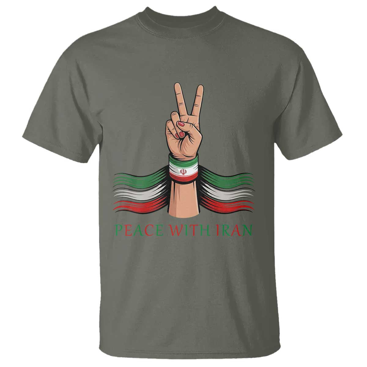 Peace With Iran T Shirt Support Iranian People For Peace