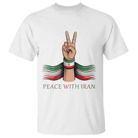 Peace With Iran T Shirt Support Iranian People For Peace