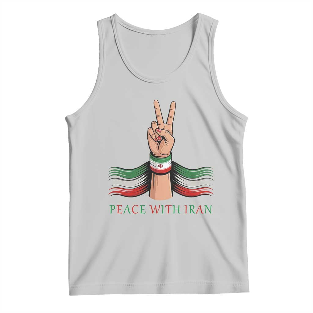 Peace With Iran Tank Top Support Iranian People For Peace