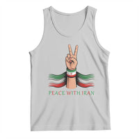 Peace With Iran Tank Top Support Iranian People For Peace