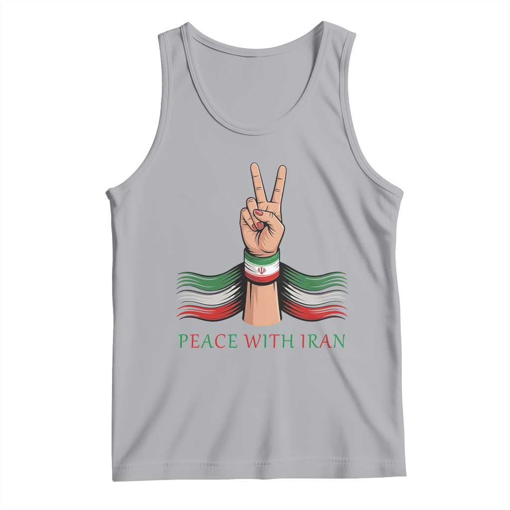 Peace With Iran Tank Top Support Iranian People For Peace